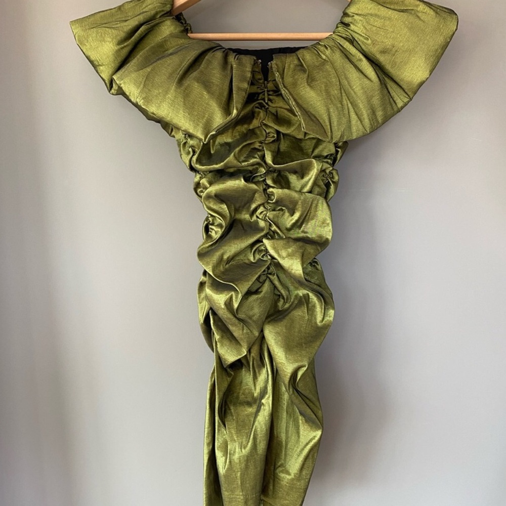NBD || Brianne Mini Dress || Moss Green || XXS - Picture 5 of 7